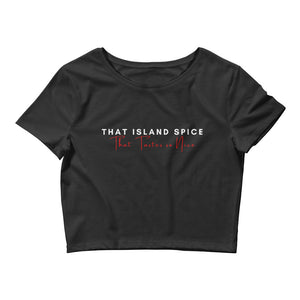 Island Spice Crop Tee (Black)